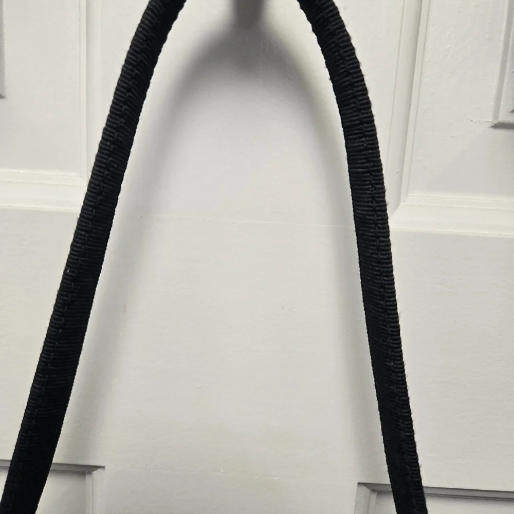 Black Embroidered & Sequin Patch Shoulder Bag